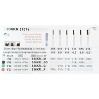 Бор TEKA (Італія), алмазний для Т/Н 836KR, циліндр c заокругленим краєм, 1 шт.