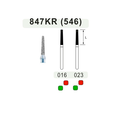 Бор TEKA (Італія), алмазний для Т/Н 847KR, конус c заокругленим краєм, 1 шт.