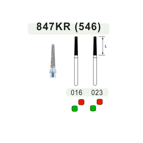 Бор TEKA (Італія), алмазний для Т/Н 847KR, конус c заокругленим краєм, 1 шт.