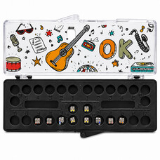OK Real Resin, полікарбонатні брекети, Roth 022, низ 5-5