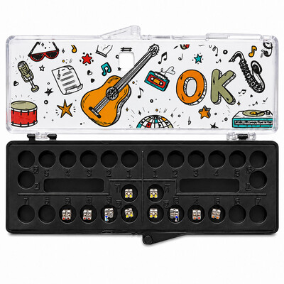 OK Real Resin, полікарбонатні брекети, Roth 022, низ 5-5