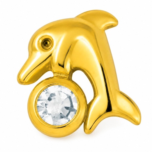 TW30 - Дельфін з діамантом (Gold)