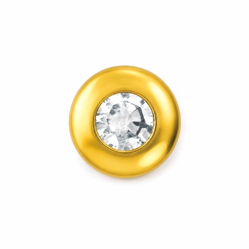 TW26 - Малий діамант в круглій оправі (Gold)