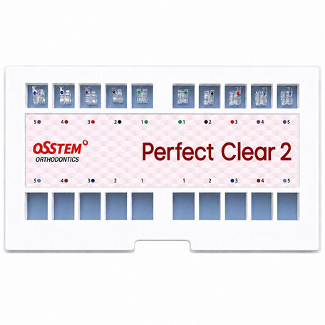 Perfect Clear 2, сапфірові брекети Roth 018, 022, верх 5-5