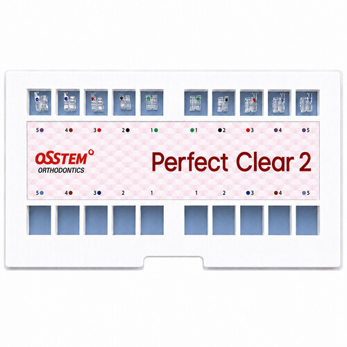 Perfect Clear 2, сапфірові брекети Roth 018, 022, верх 5-5