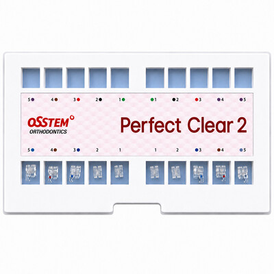 Perfect Clear 2, сапфірові брекети Roth 018, 022, низ 5-5