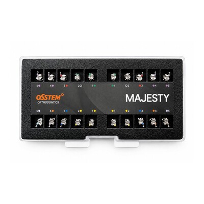 MAJESTY SLM самолігуючі металеві брекети ROTH 022 повний набір