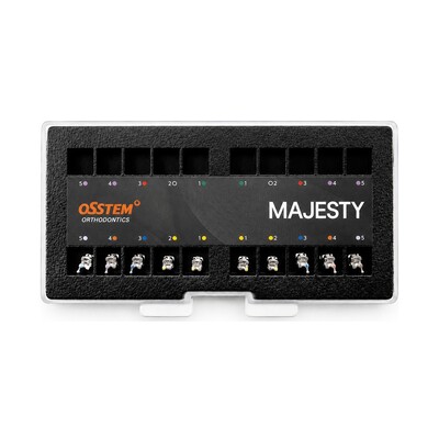 MAJESTY SLM самолігуючі металеві брекети ROTH 022 нижня щелепа