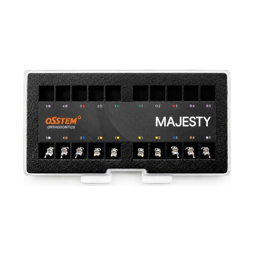 MAJESTY SLM самолігуючі металеві брекети  нижня щелепа