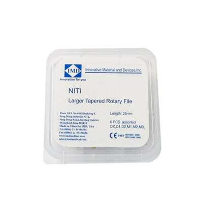 NITI Larger Tapered File (протейпери машинні), уп. 6 шт.