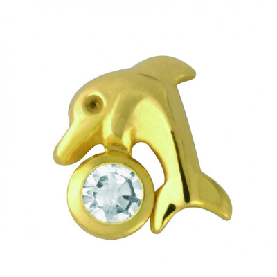 TW30 - Дельфін з діамантом (Gold)