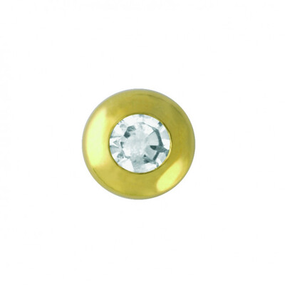 TW26 - Малий діамант в круглій оправі (Gold)