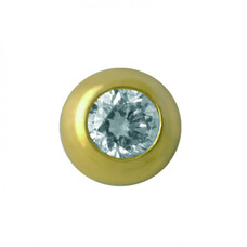 TW33 - Великий діамант в круглій оправі (Gold)