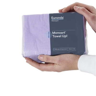 Серветки стоматологічні для пацієнта, тришарові 50 шт Monoart® "Towel Up"
